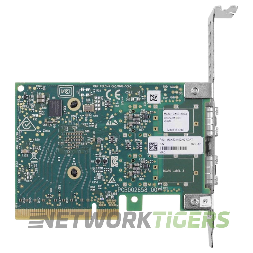 nVidia Mellanox MCX631102AN-ADAT ConnectX-6 LX 2x 25GB SFP28 PCIe 4.0 x8 NIC