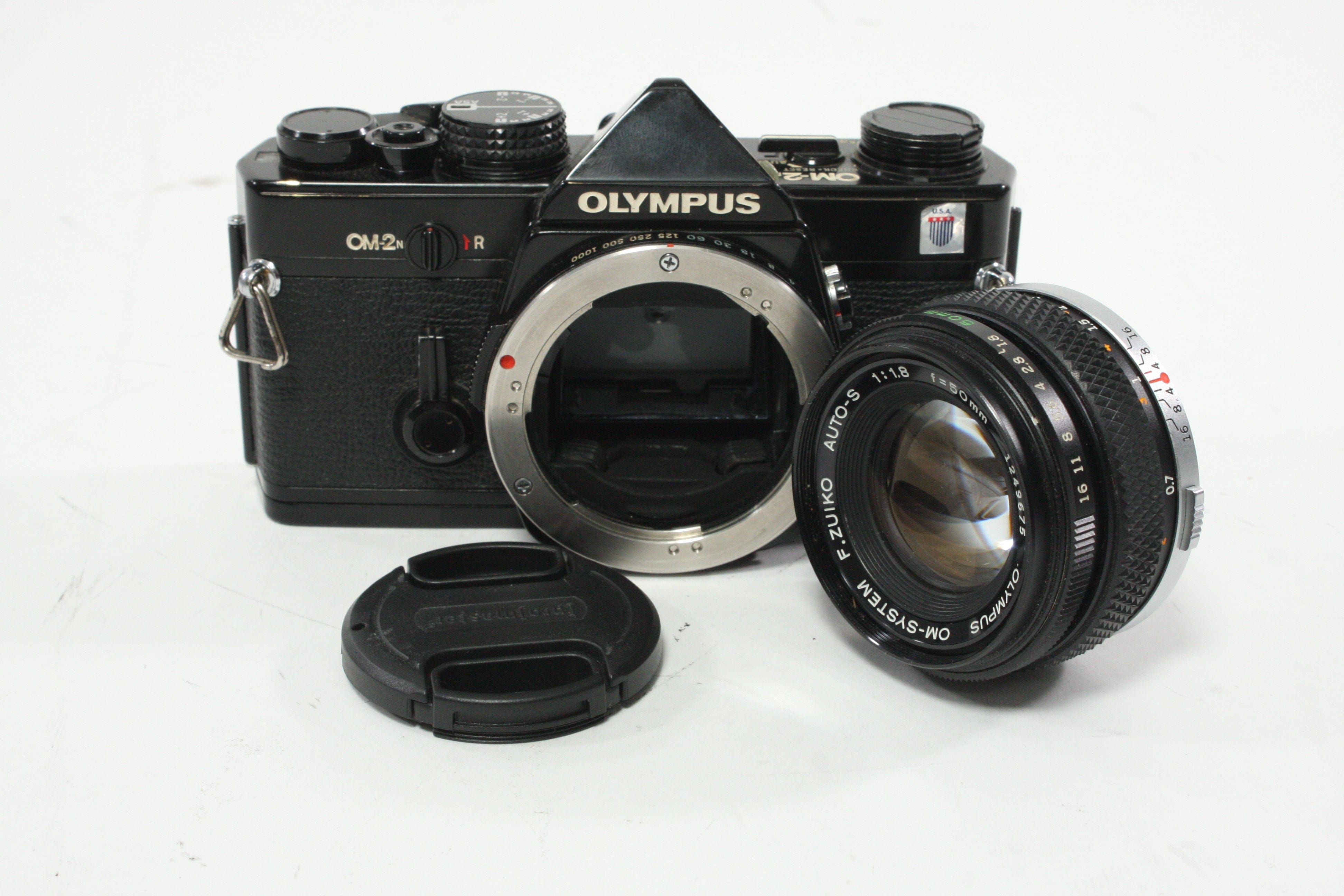 Olympus OM2n 35mm SLR Camera with 50mm f/1.8 Lens