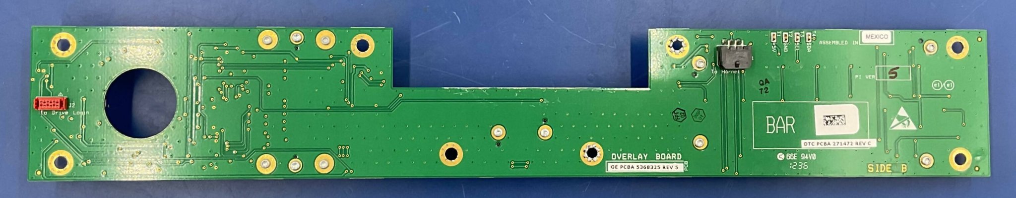 Overlay Board (5368325 Rev D) GE