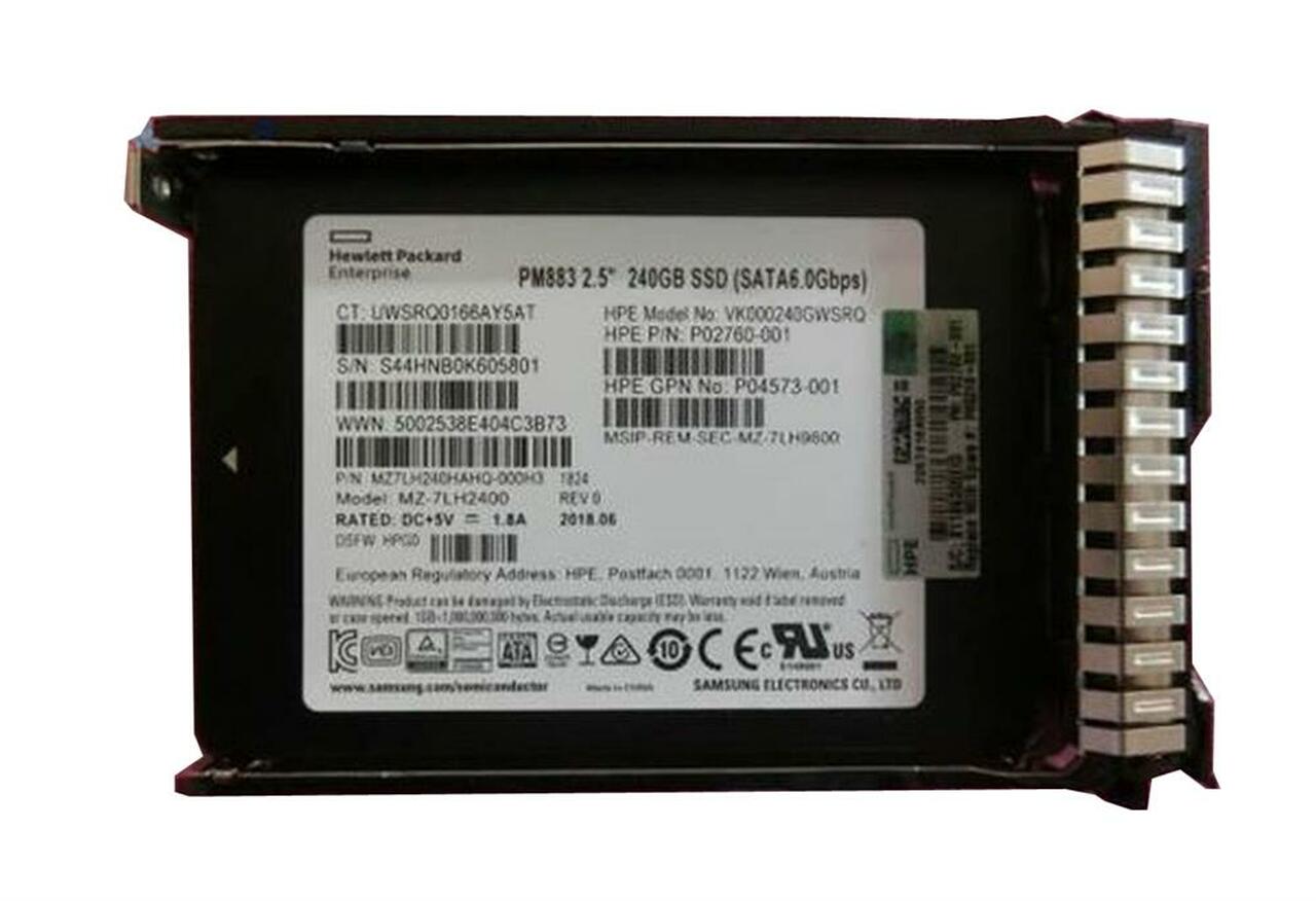 P09685-X21 HPE 240GB SATA 6Gbps Read Intensive DS 2.5-Inch Solid State Drive