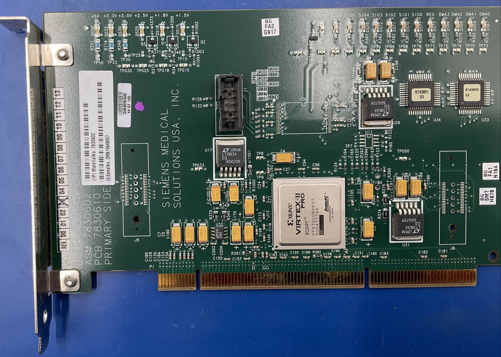 Siemens 7830602 - PCA PCI DMA1 Add-In Card BSR Board Side View | Alo Tech Solutions
