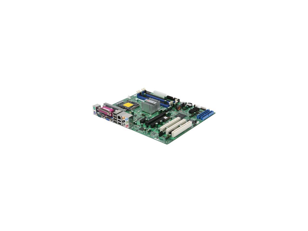 Supermicro PDSBA+ Intel Core 2 Duo Intel G965 Socket LGA775 FSB1066MHz 4DDR2 SATA Video Audio Gb LAN 3PCI ATX Server Motherboard