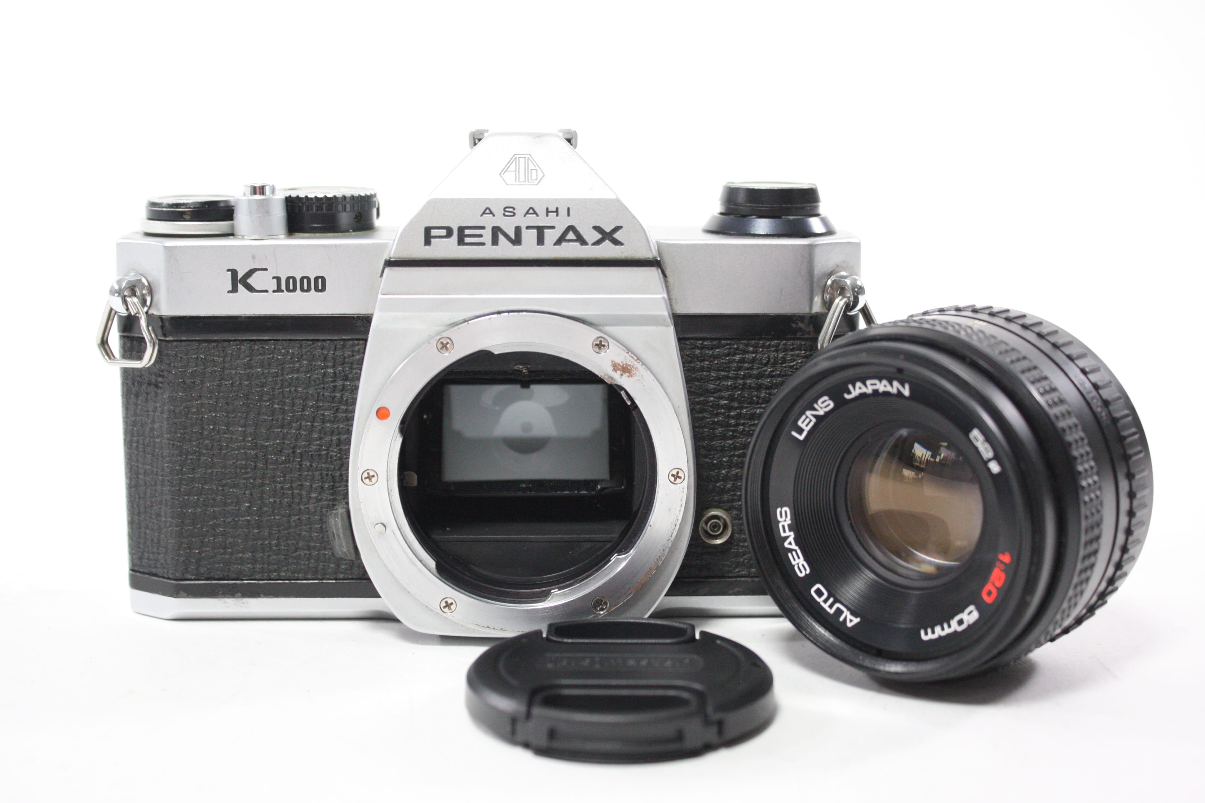 Pentax K1000 35mm SLR Camera with Sears Auto 50mm f/2.0 Lens