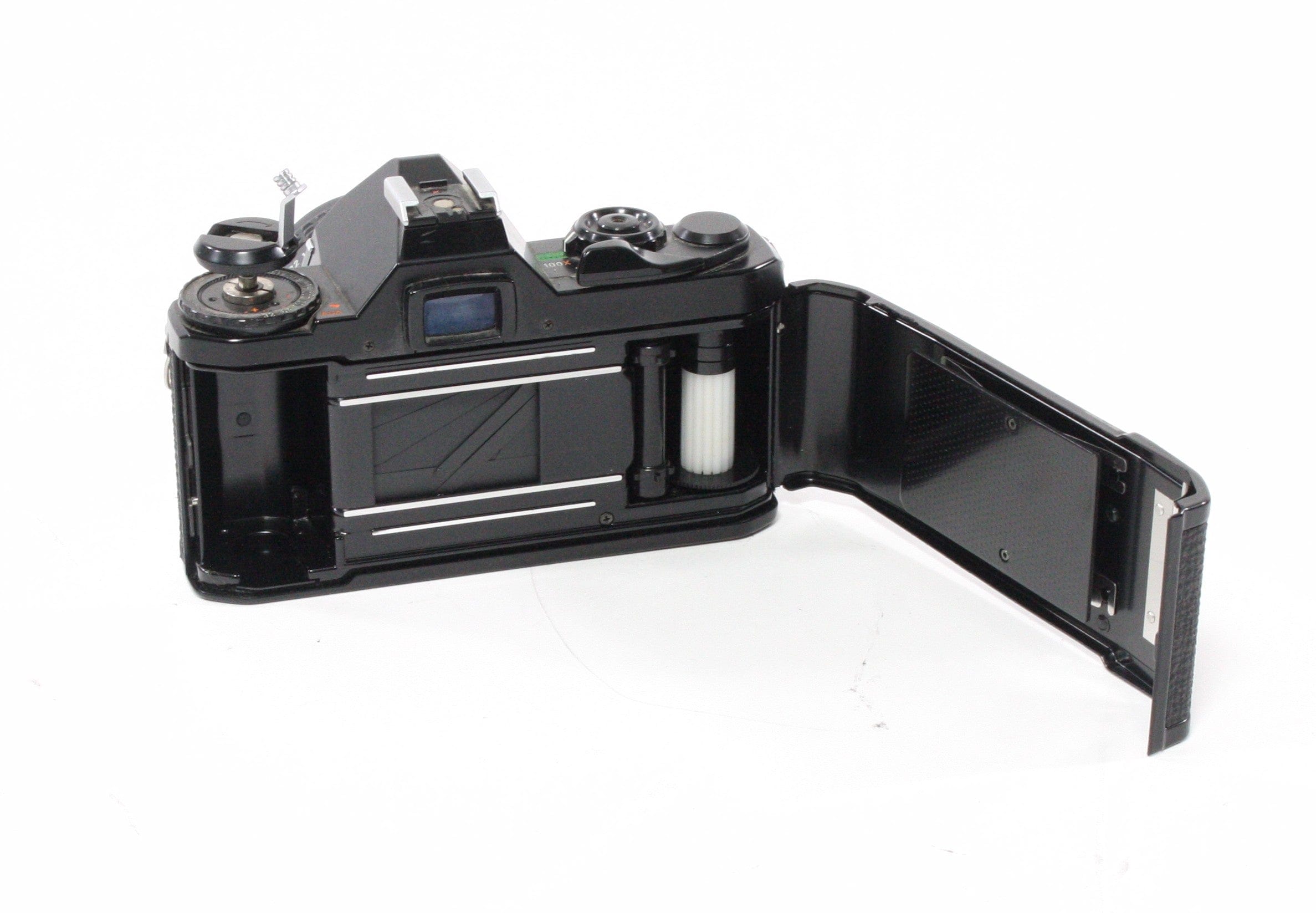 Pentax MV1 with a 50mm f/2 lens.