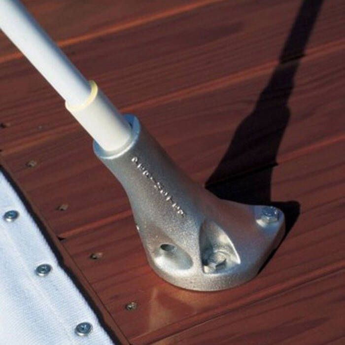 Taylor Made MW.120 Standard Mooring Whips, 1-Pair, Fixed 60 Deg Angle Base, for Boats Up to 18'-23'