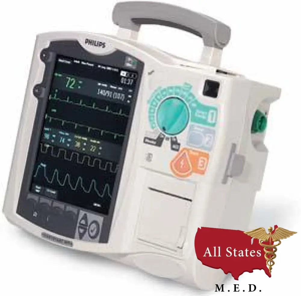 Philips HeartStart MRX Defib With Pacing, ECG, Spo2, And Pads