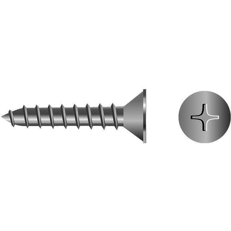 Seachoice MP0654SC 59547 Stainless Steel Phillips Machine Screw Flat Head
