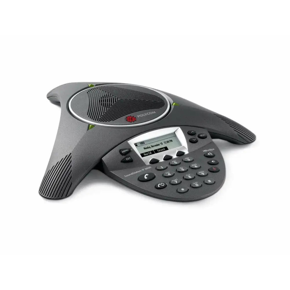 Polycom SoundStation IP 6000 SIP Conference Phone PoE (2200-15600-001) - Refurbished