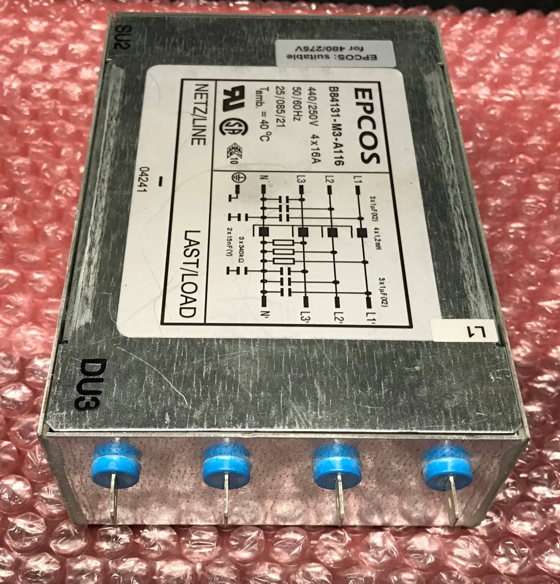 Power Line Filter Epcos (B84131-M3-A116 Philips Easy Diagnost