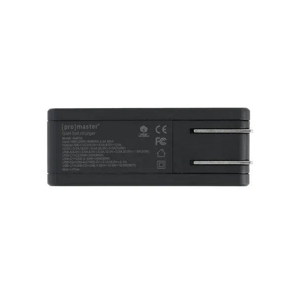 Promaster GaN USB Charger 3-Port 100 Watt USB-C (2) & USB-A (1) Wall Block