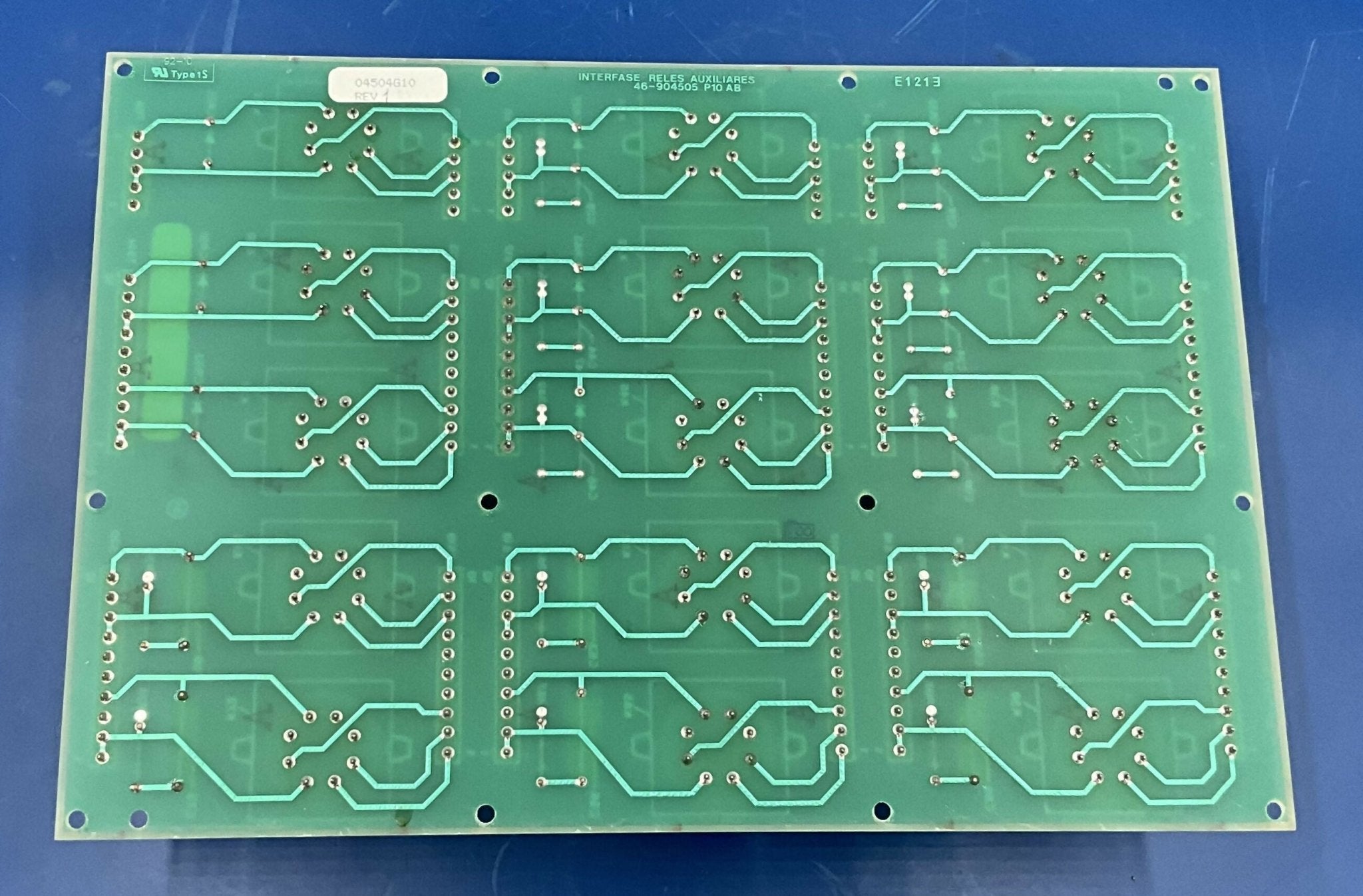RELAY PANEL BOARD (04504G10 Rev. 1 GE