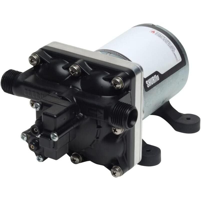 Shurflo 4008-101-E65 Revolution Self-Priming 3 GPM 55 PSI 12V Fresh Water RV, Pump