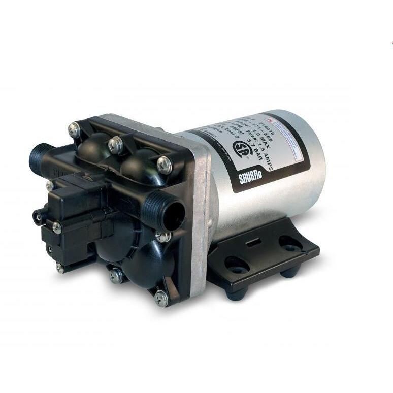 Shurflo 4008-171-E65 Revolution Self-Priming 3 GPM 55 PSI 115V Fresh Water RV, Pump
