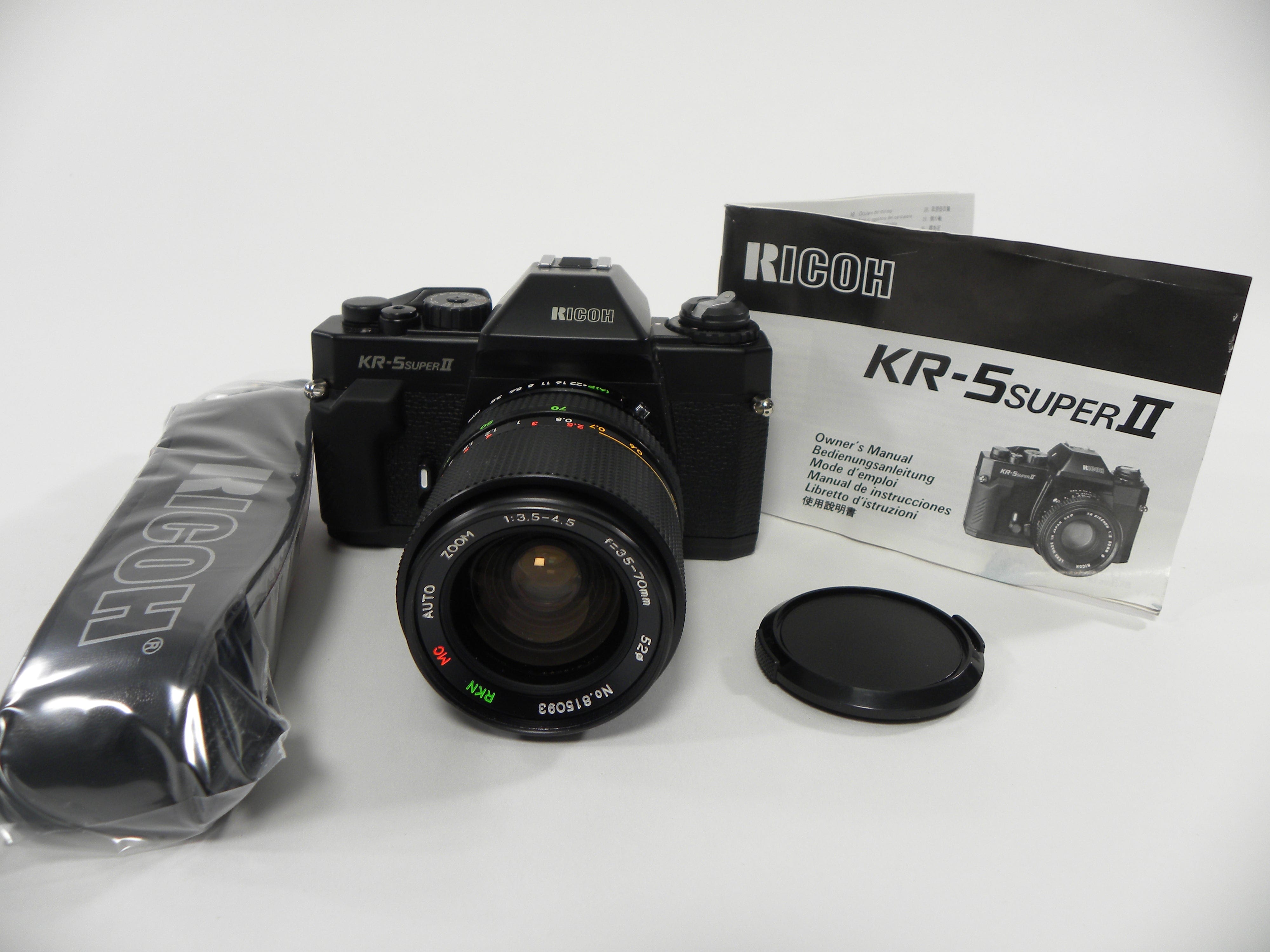 Ricoh KR-5 Super II 35mm SLR w/RKN MC Zoom 35-70mm f3.5-4.5