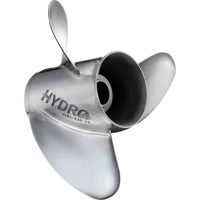 Solas 9581-143-17 Rubex Hydro SS 3-Blade Propeller, RH, 14-1/4 x 17, Interchangeable Hub, 4-3/4" Gearcase