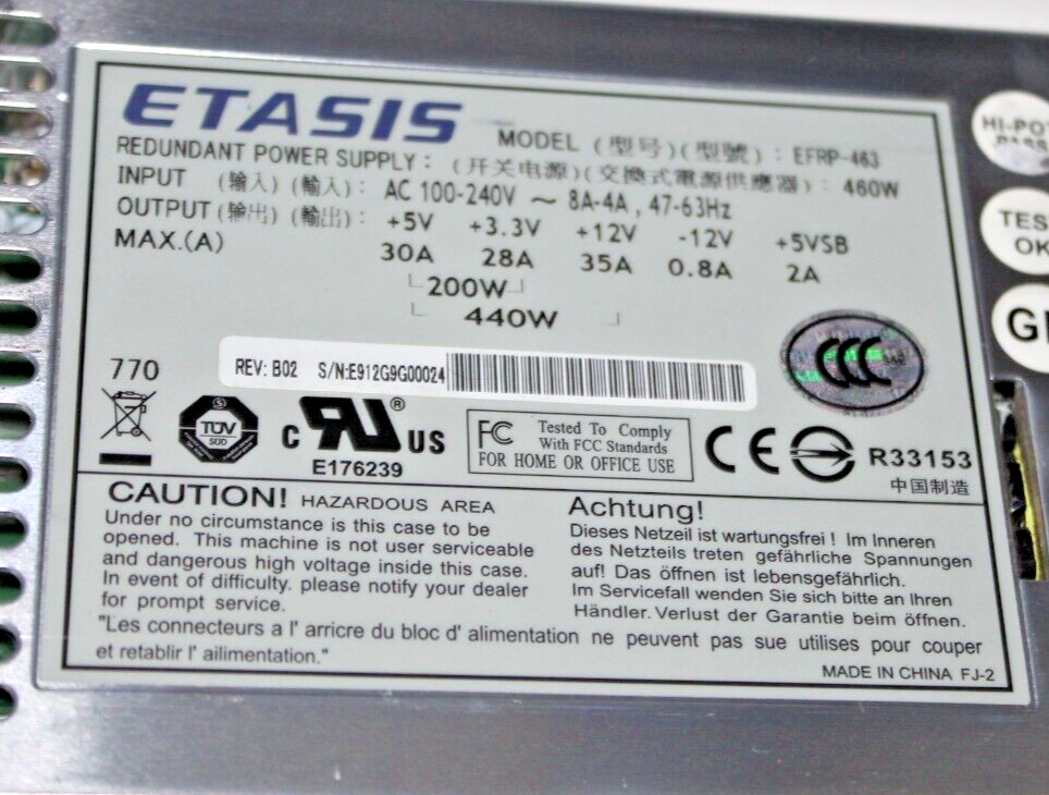 ETASIS EFRP-463 Power Supply Module