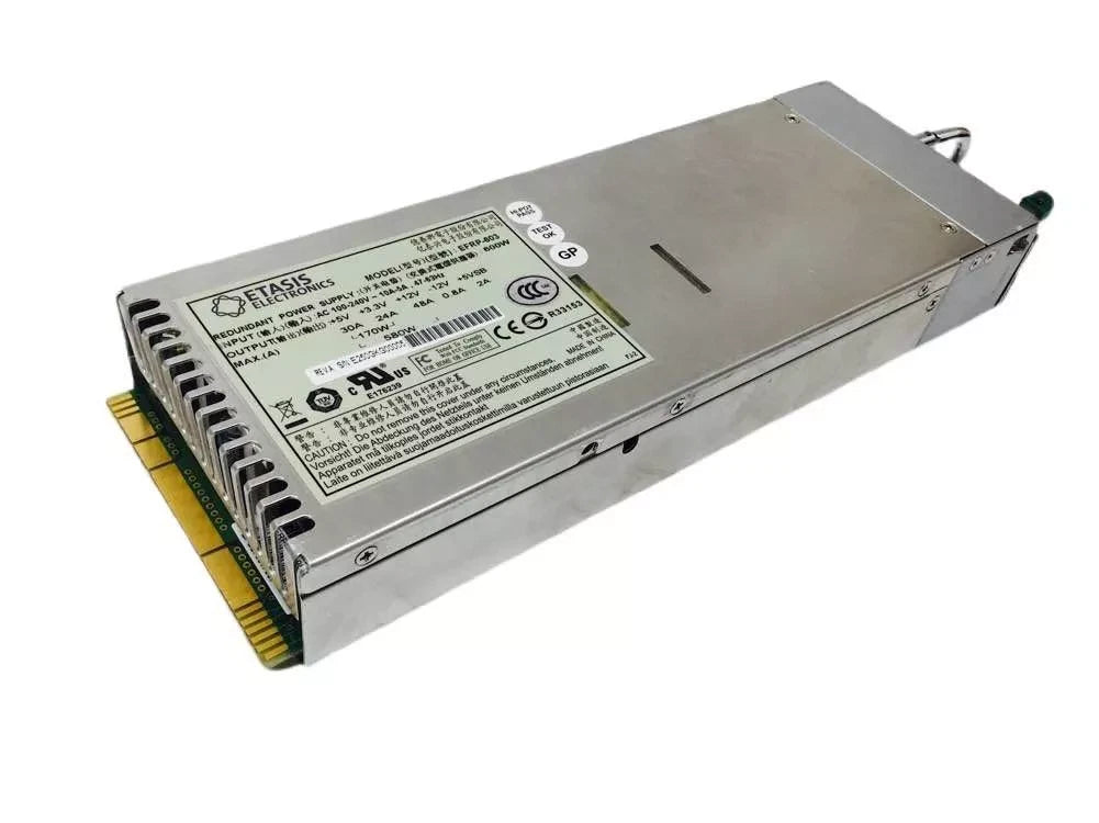 Etasis EFRP-603 600W PSU 100-240V AC Redundant Switching Hot Swap Power Supply