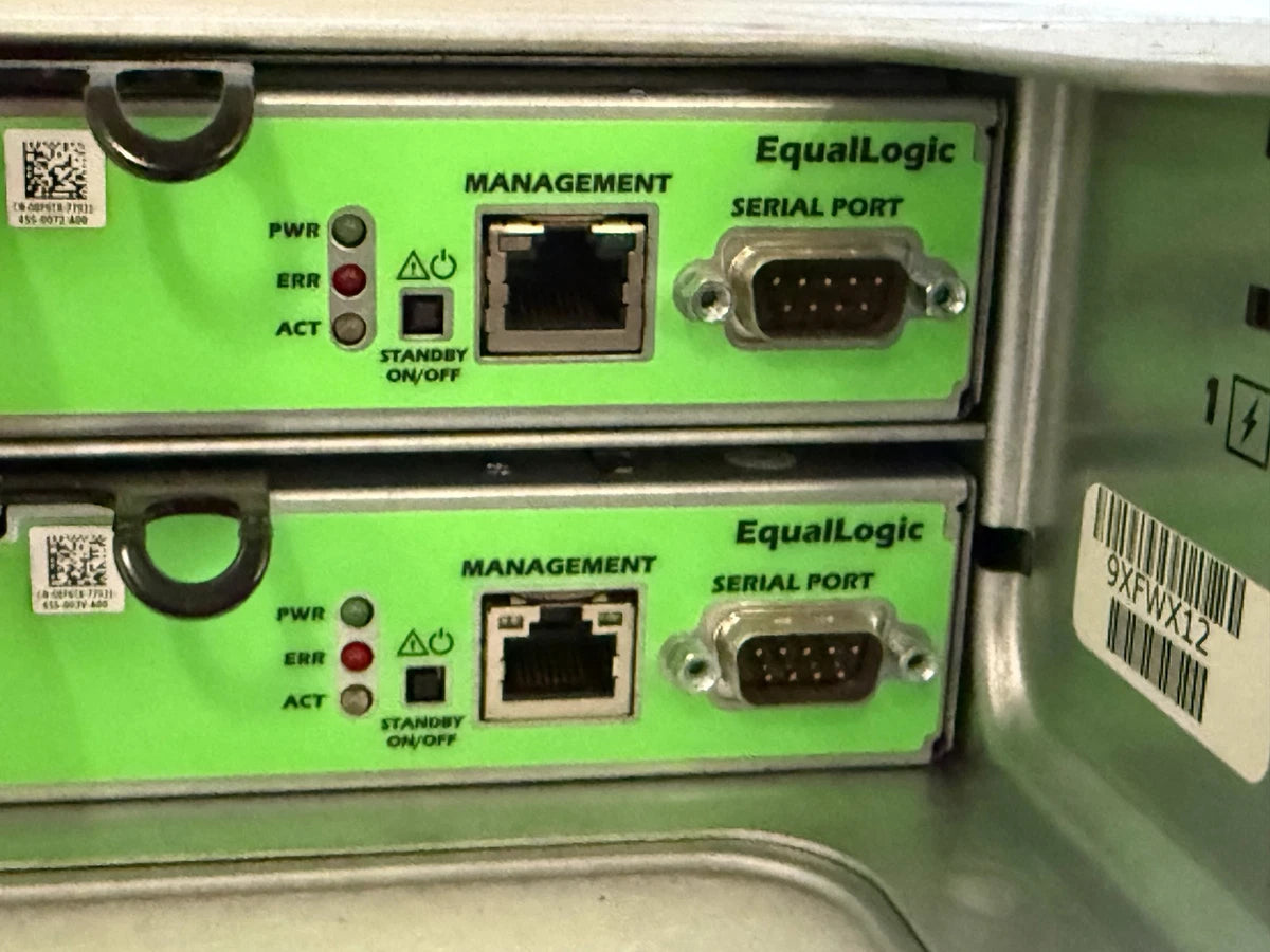 Dell EqualLogic PS6100 24x 1.2TB 10K SAS 2.5" 2X Control Module Type 11 E09M001