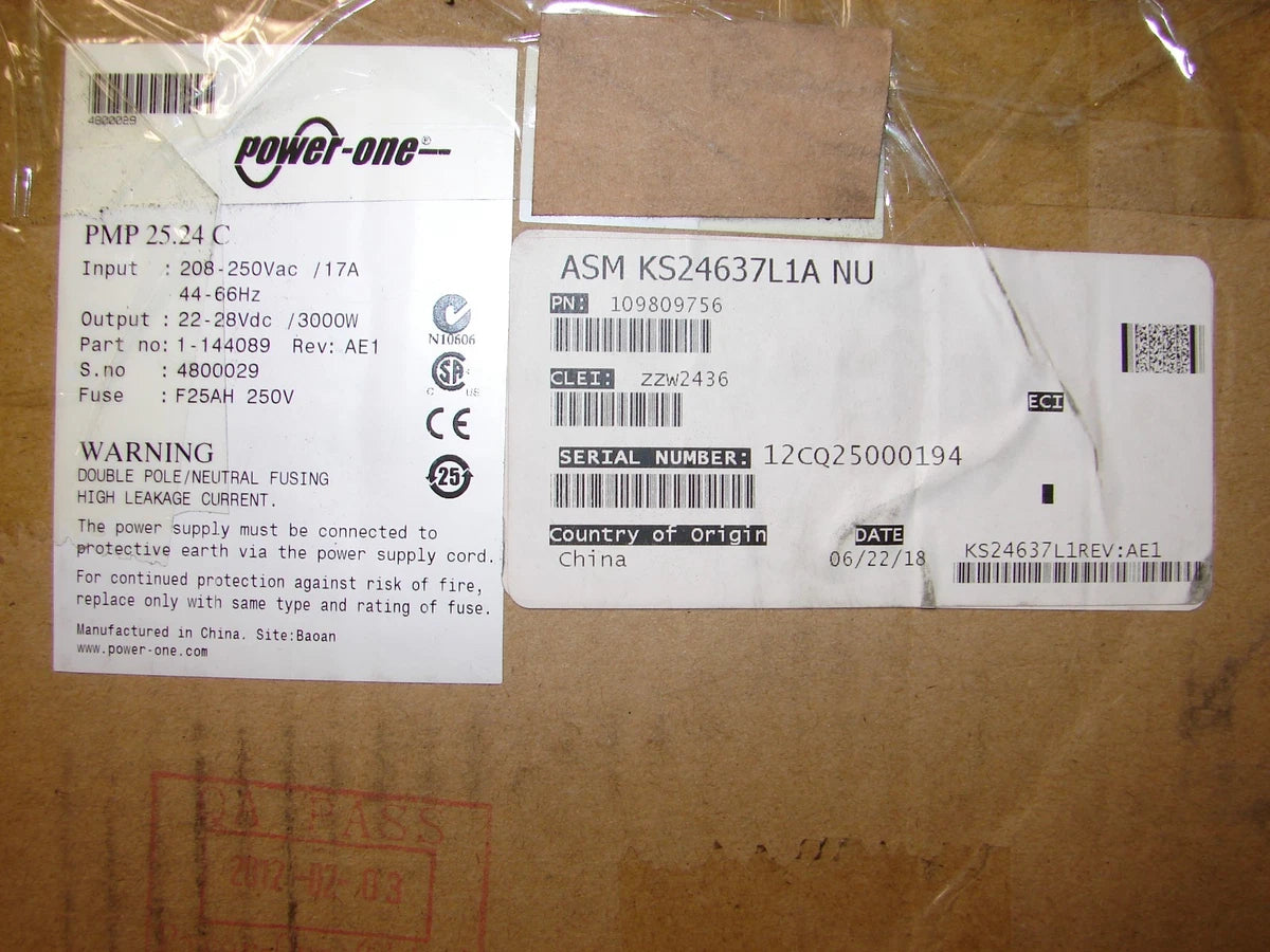 *NEW* Power-One PMP 25.24C Rectifier Module, Lucent, KS24637L1A 3000 watt