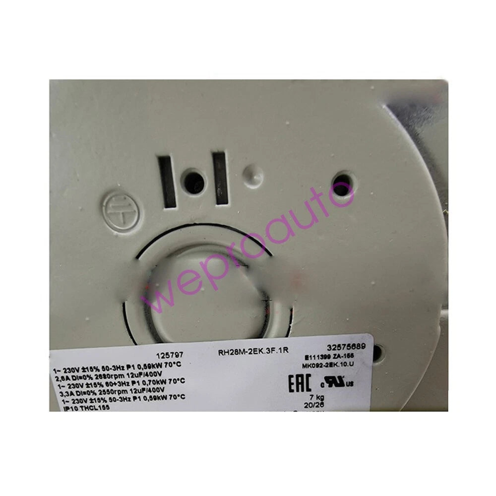 230V 2.0A 590W RH28M2EK3F1R For Ziehl Abegg RH28M-2EK.3F.1R Cooling Fan
