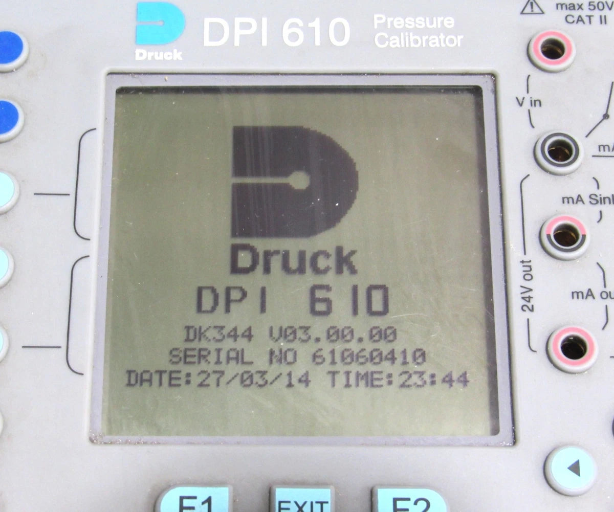 Druck DPI 610 Portable Pressure Calibrator 5 psi g P/N DK344 Power Tested