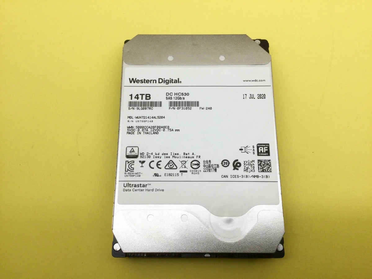 WD HGST Ultrastar DC HC530 14TB 7200rpm 3.5in SAS 12Gbps HDD WUH721414AL5204