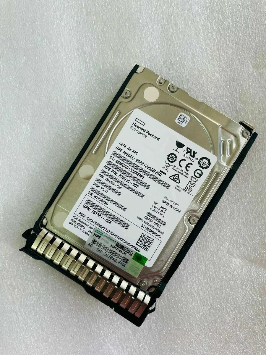 HP 781518-B21 1.2TB 12G SAS 10K 2.5" SFF SAS HDD 781578-001 New