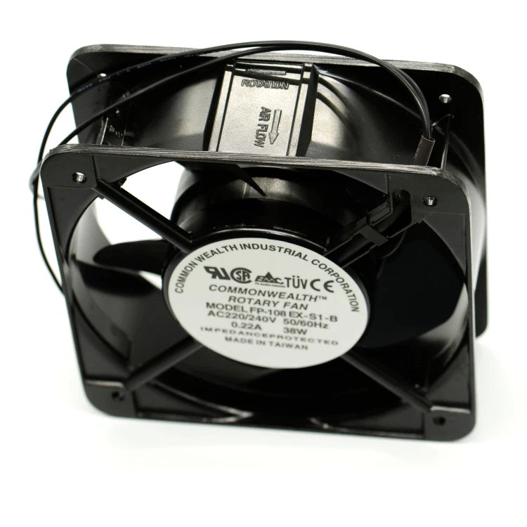 Commonwealth FP-108EX-S1-B Rotary Cooling Fan AC220/240V 50/60HZ 0.22A 38W 150mm