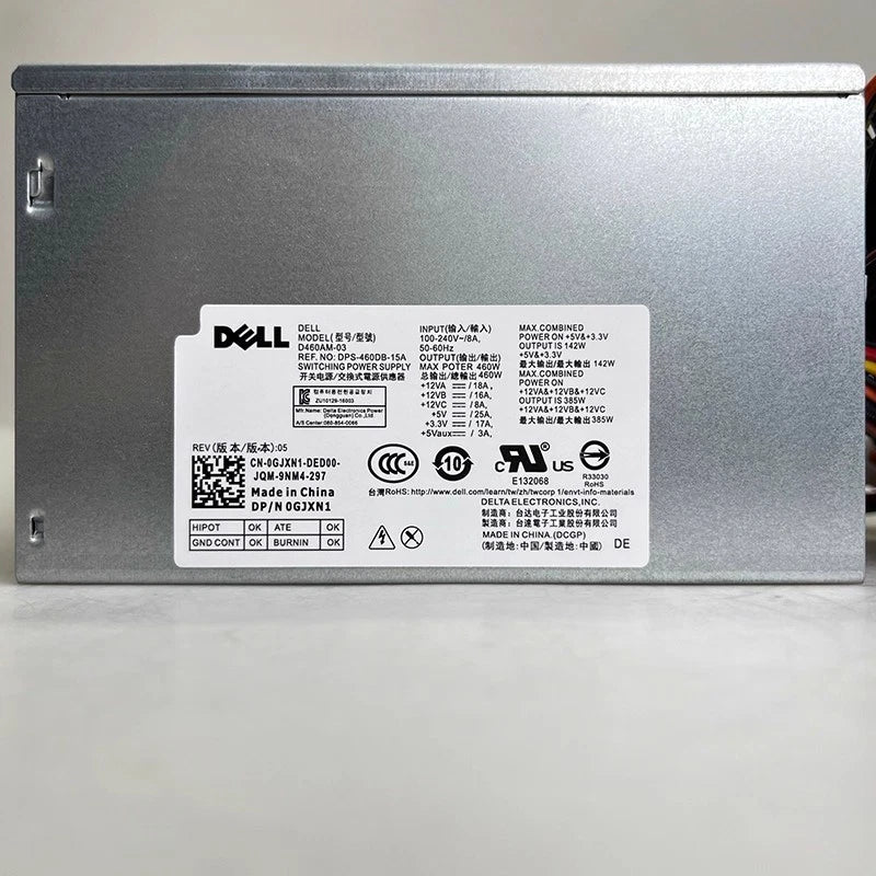 Genunie 460W Power Supply For Dell XPS 8300 8500 WY7XX RH8P5 FVGCW 7P3WV 2Y8X1|388880918883
