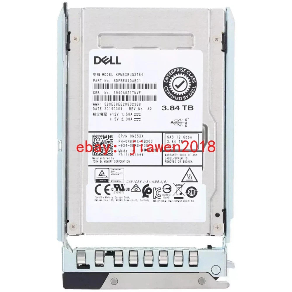 3.84TB SSD SAS 2.5" 12Gbps SERVER HARD DRIVE For Dell R540 T640 R640 R740 R740XD|146761453561