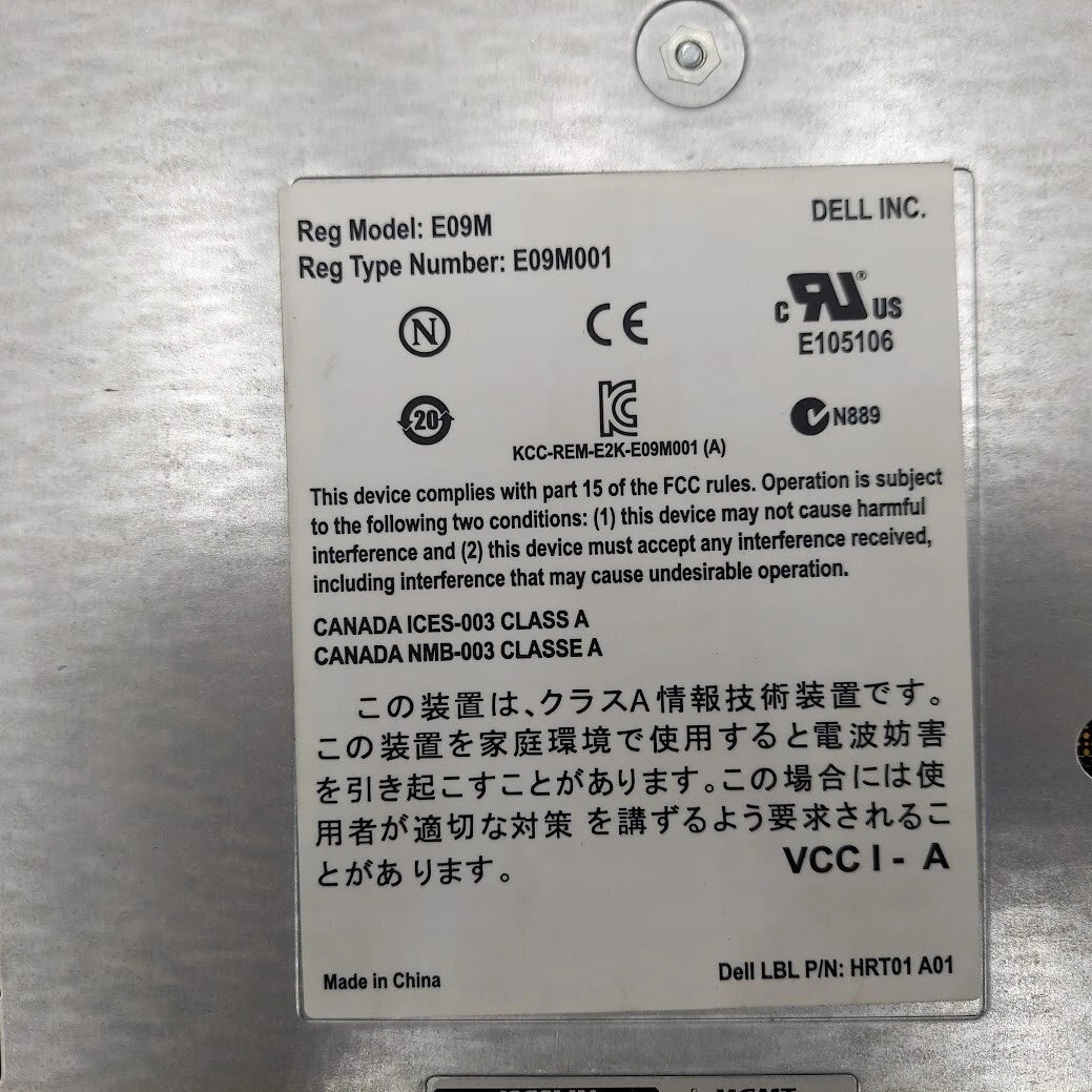 DELL E09M001 EQUALLOGIC CONTROL MODULE TYPE 11 CONTROLLER E09M001 E09M