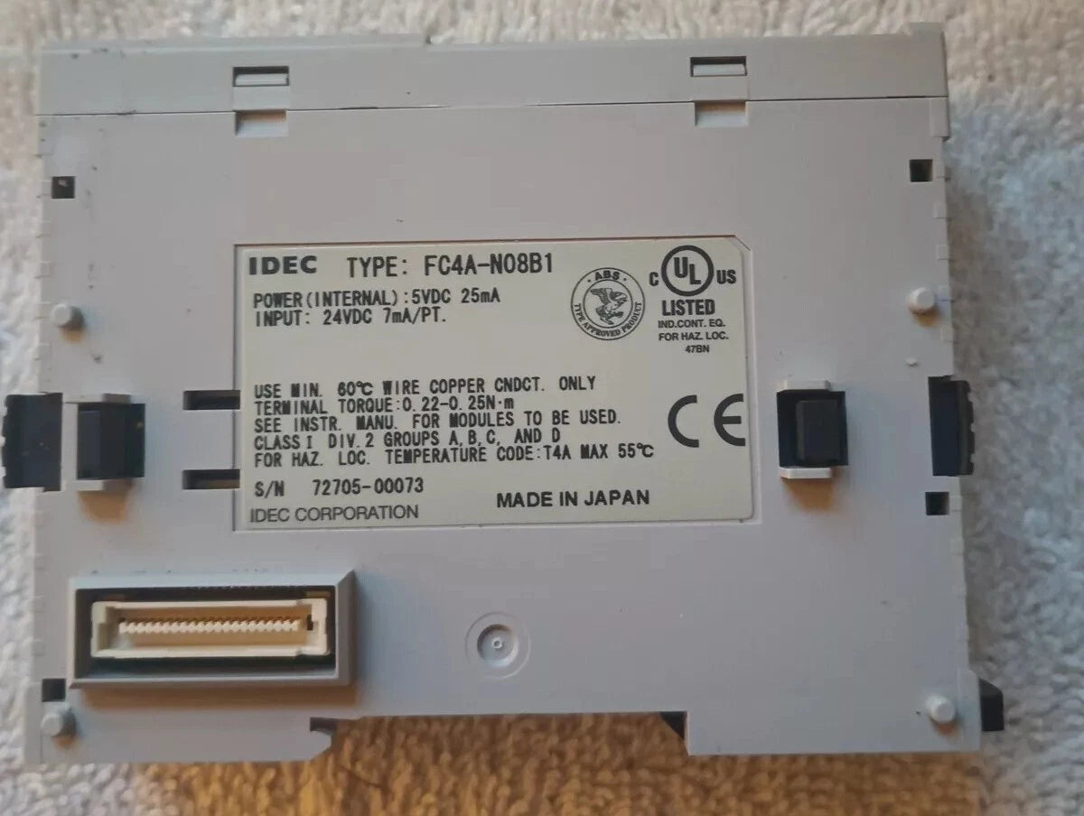 IDEC FC4A-NO8B1 / FC4A-N08B1 8PT 24VDC MODULE