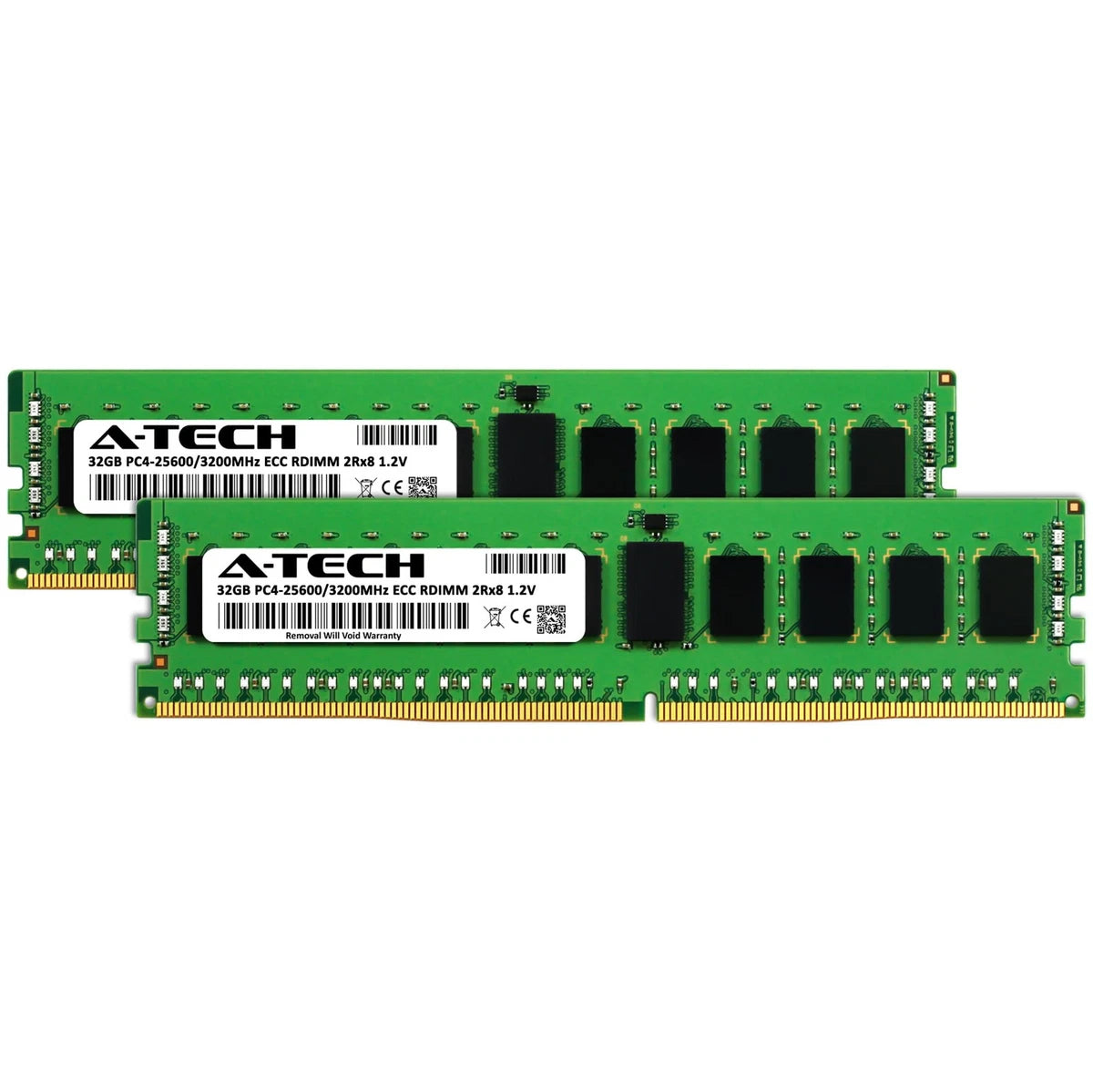 64GB Kit (2x32GB DDR4 3200MHz PC4-25600 ECC RDIMM 2Rx8 1.2V Dual Rank
