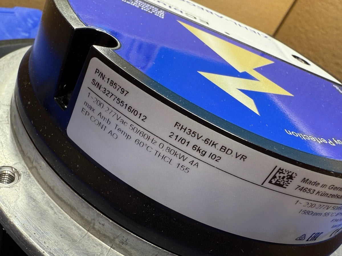 Ziehl-Abegg RH35V-6IK.BD.VR ECblue 277VAC 4A 50/60Hz Centrifugal Fan