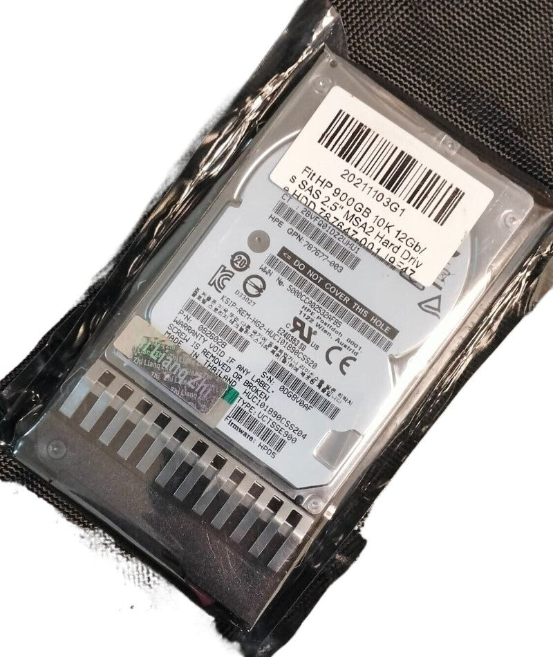 Fit 900GB 10K 12Gb/s SAS 2.5" MSA2 Hard Drive HDD 787647-001 J9F47A