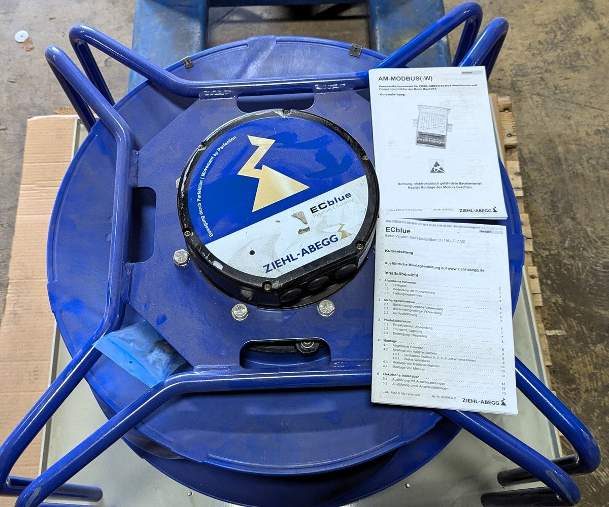 Ziehl - Abegg EC Blue Centrifugal Fan 175476 GR63V-ZIK.GL.VR 380-480v 3 ph.