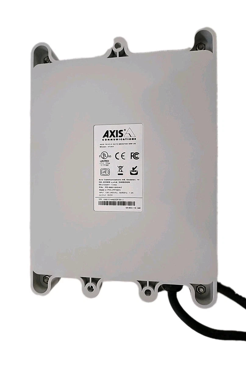 AXIS T8123-E Outdoor Midspan Power Supply 30W Outdoor POE Injector