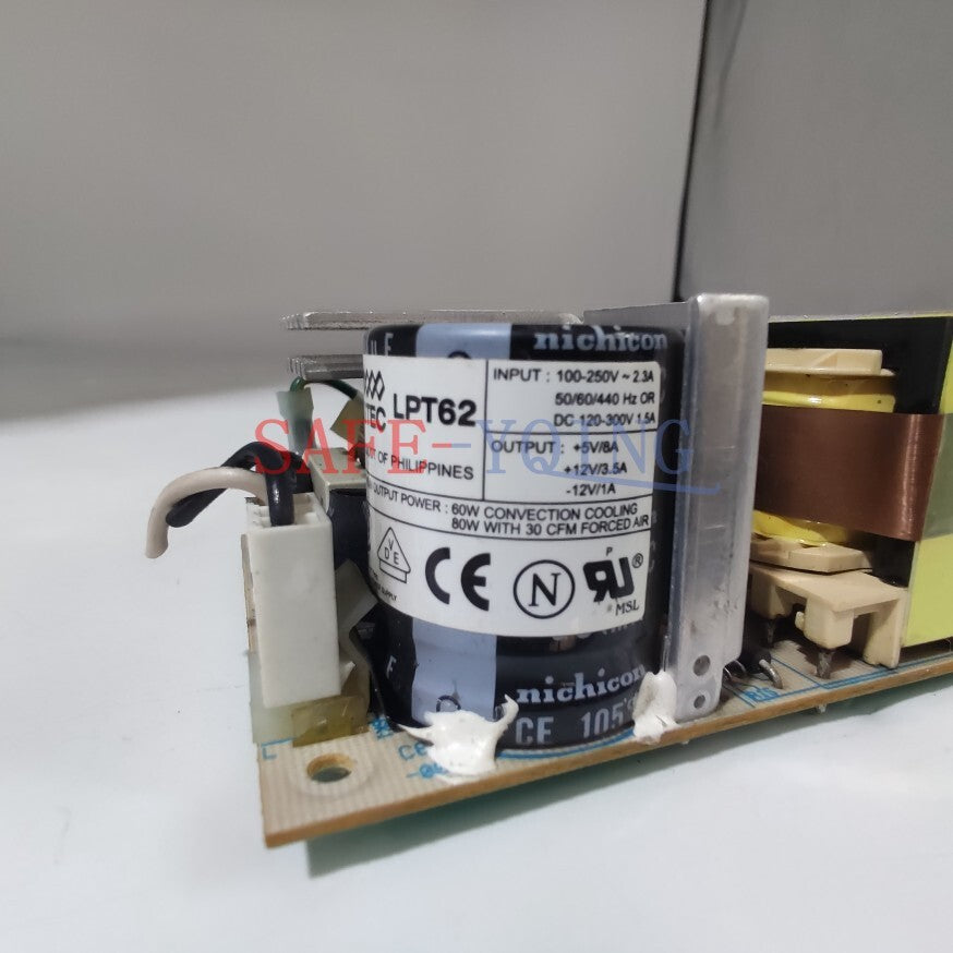 1PC Used ASTEC Power Supply LPT62 +5V/8A +12V/3.5A -12V/1A Tested