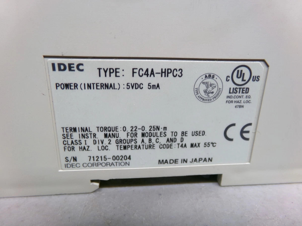 IDEC FC4A-HPC3 COMMUNICATION MODULE