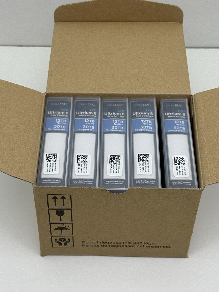 DELL EMC 0Y577J LTO ULTRIUM 8 DATA CARTRIDGE 12TB NATIVE 30TB COMPRESED Y577J
