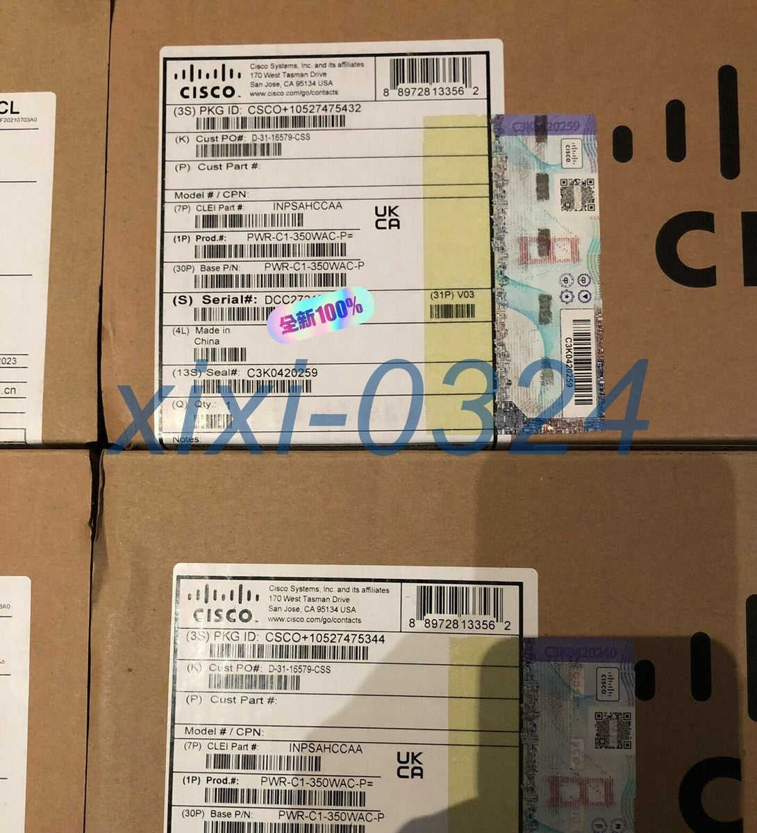 NEW Cisco PWR-C1-350WAC-P 3850/9300poe switch power supply DHL shipping