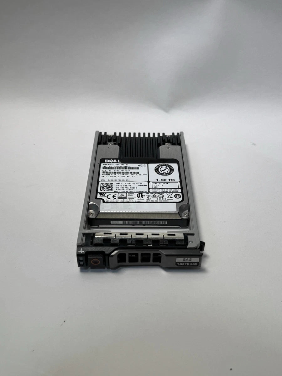 R87FK PX04SRB192 Dell 1.92TB 12Gb/s MLC 2.5" SAS Solid State Drive (SSD 89% +