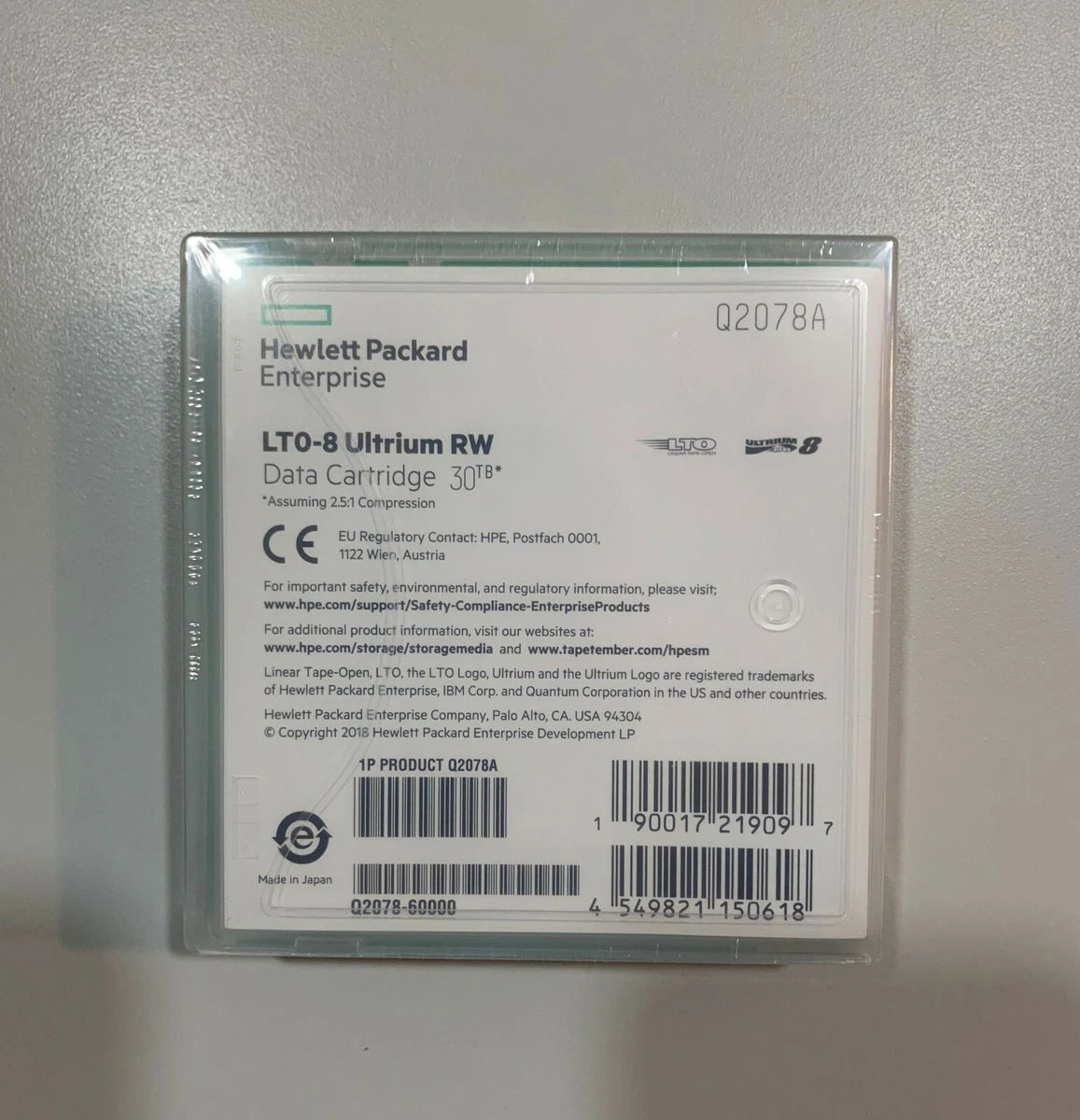 HP/ HPE LTO-8 Tape Cartridge (20 PACK #Q2078A Ultrium 30TB - Brand New