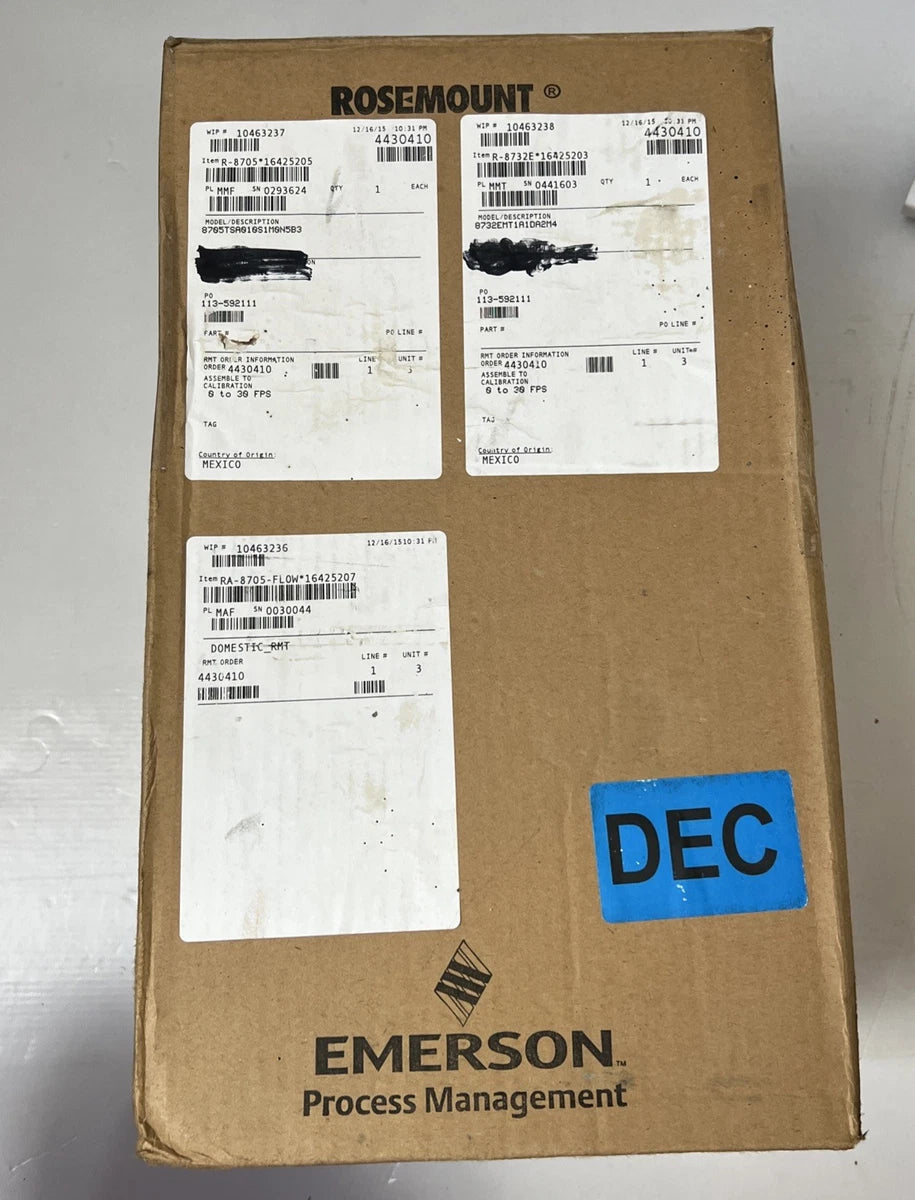 Rosemount 8705TSA010S1M0N5B3 Magnetic Flowmeter, 8732EMT1A1DA2M4