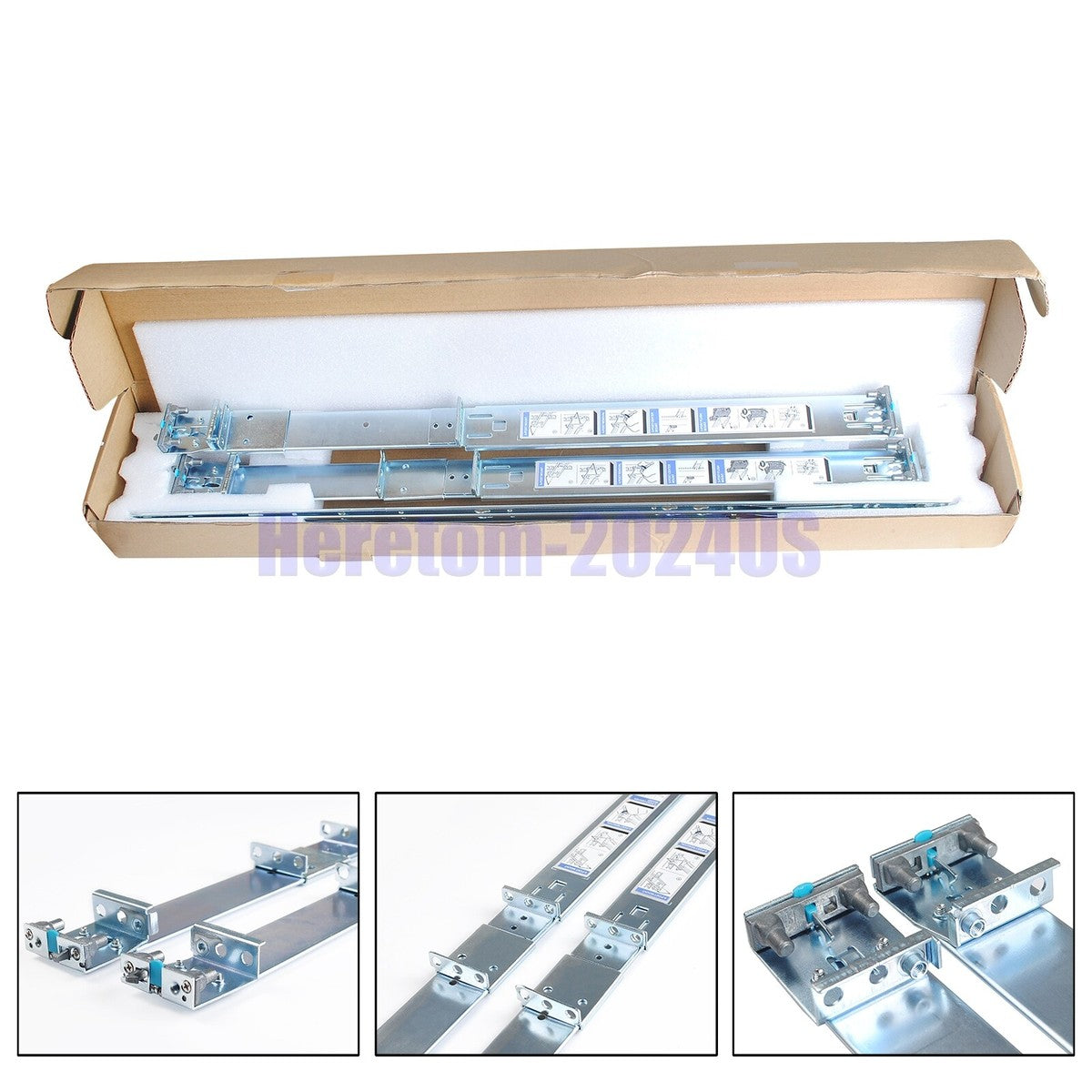 Dell PowerEdge R330 R430 R740 R6415 R640 1U Static Ready Rail Rails Kit 053D7M|335580625381