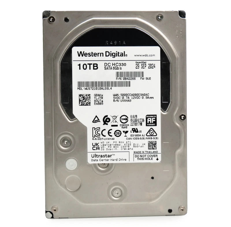 WD Ultrastar DC HC330 10TB 7.2K RPM SATA 6Gb/s 3.5" HDD WUS721010ALE6L4-0B42266