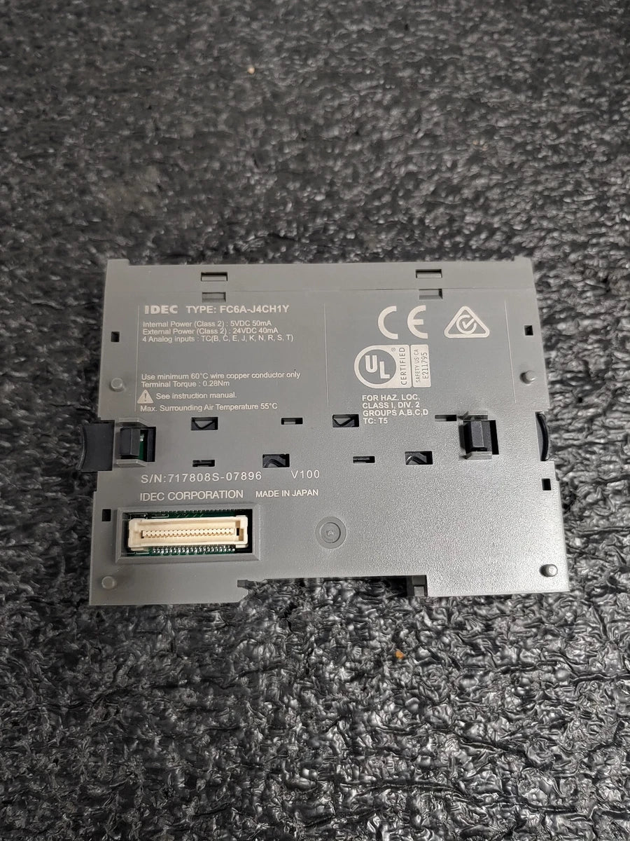 IDEC FC6A-J4CH1Y FC6A MicroSmart PLC 4-pt Isolated Thermo Module