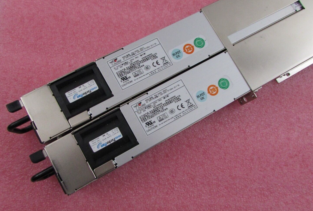 Zippy EMACS M1K2-5A01V4H 1U Redundant Form 1000W 2x M1K-2A00V Modules PWR System