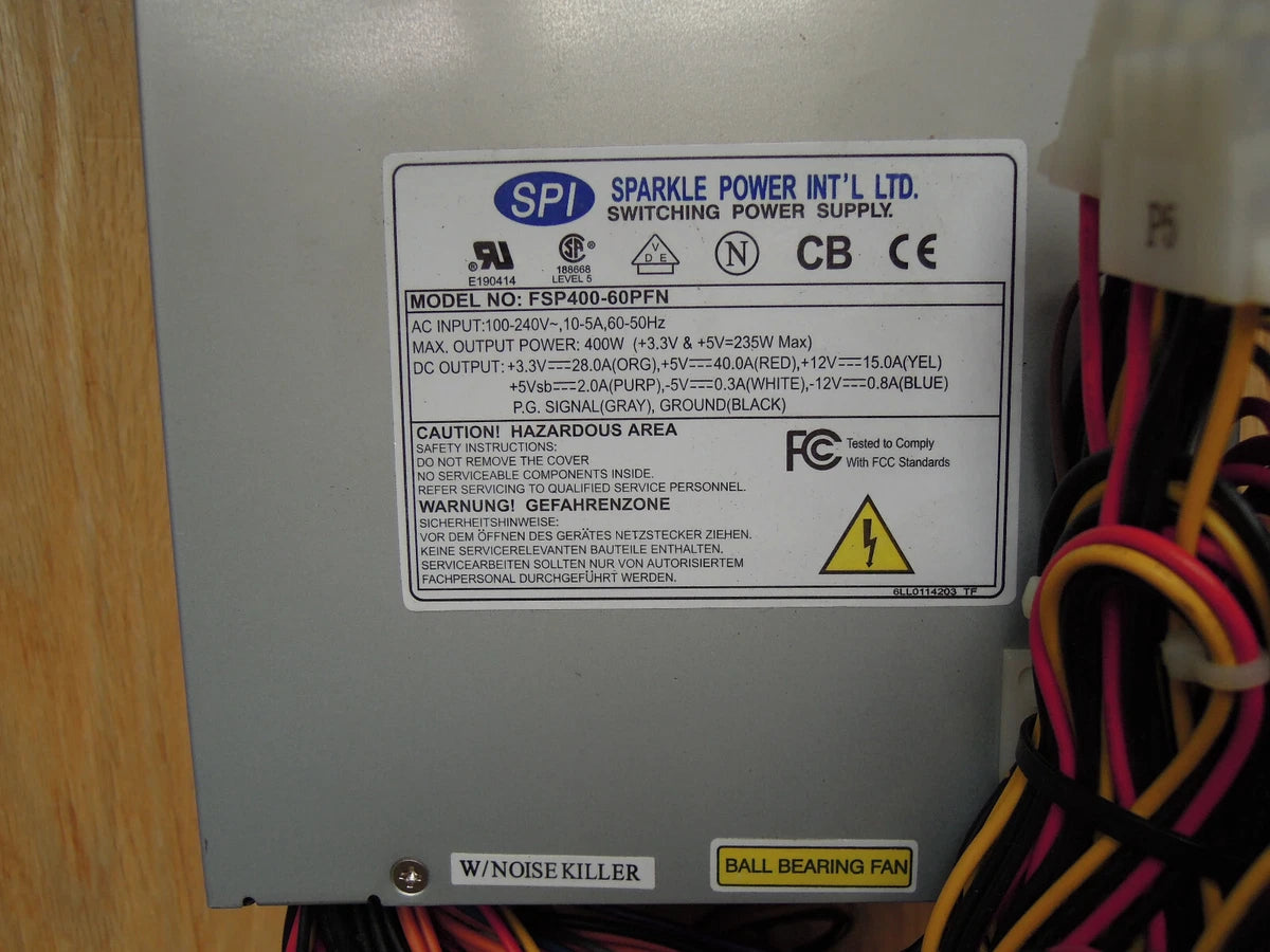 FSP Sparkle FSP400-60PFN 400W Advantech Industrial PC Power Supply