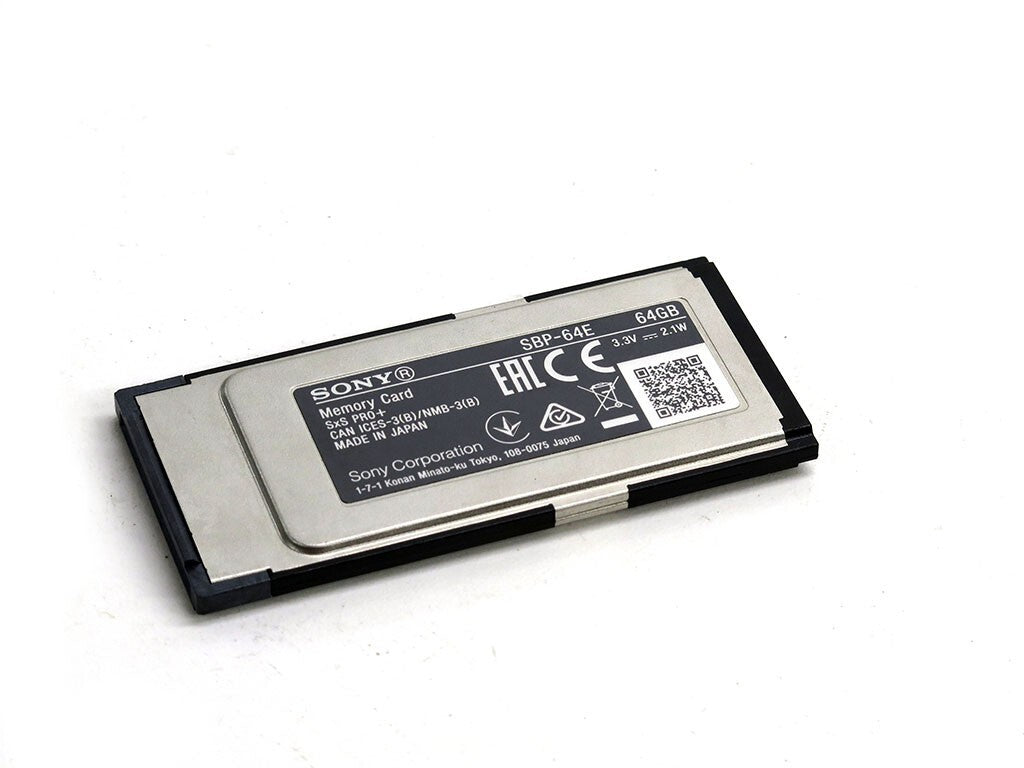 Sony SBP-64E SxS Pro+ 3.5Gbps 64GB memory card XAVC XDCAM EX 4K PMW-F5 F55 Alexa
